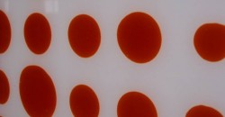 Resina opalina con bolli arancioni
